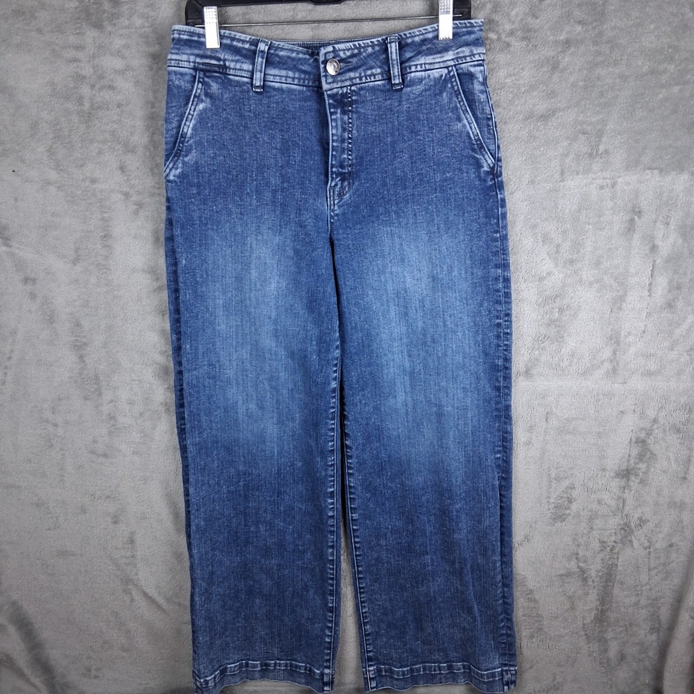 Kut from the Kloth Jeans Womens Size 8 High Rise Wide Leg Blue Wash Stretch